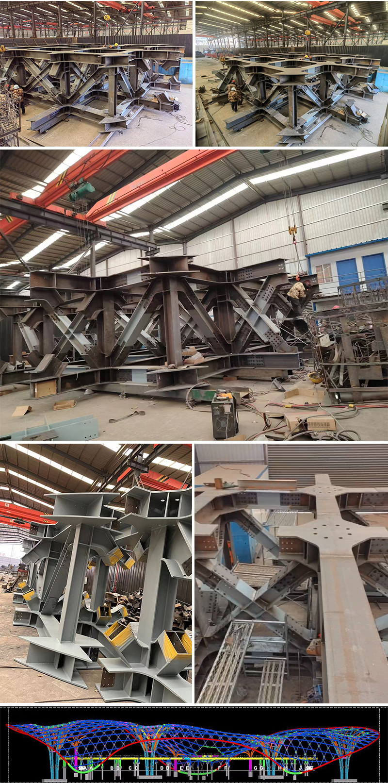 三峡恒基能脉瓜州70万千瓦“光热储能+”东吸热塔七里河钢结构项目